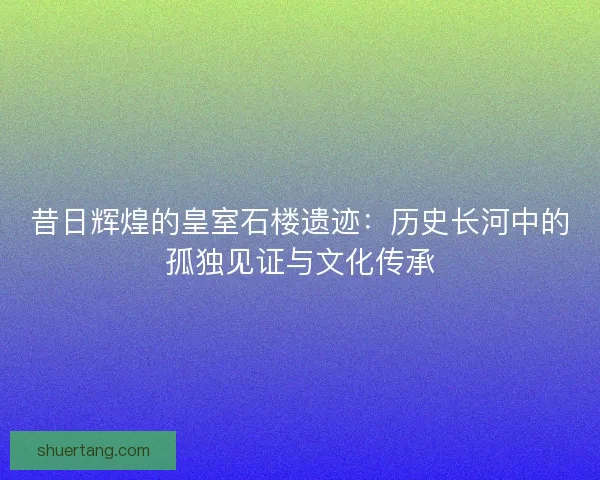 昔日辉煌的皇室石楼遗迹：历史长河中的孤独见证与文化传承